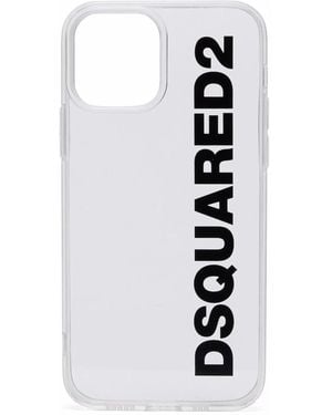 DSquared² Logo-Print Iphone 12 Pro Case - White