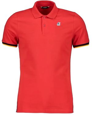 K-Way Tipped Polo Shirt - Red
