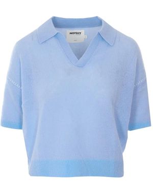 Not Shy Polo Shirt - Blue