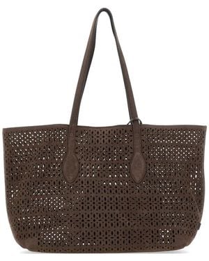 Gianni Chiarini Sac Porté Épaule Mashup À Découpes Laser - Brown