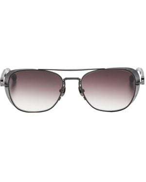 Matsuda Doppelsteg-Sonnenbrille Mit Farbverlauf - Schwarz