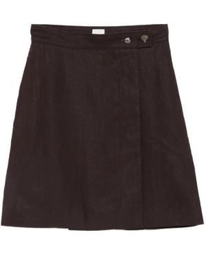 Paul Smith Minifalda Acampanada Con Cierre De Botón - Negro