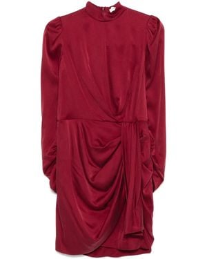 Zimmermann Abito Corto Drappeggiato - Rosso