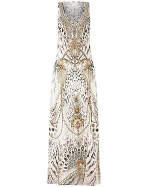 CAMILLA Lady Lionheart Sleeveless Maxi Dress - White