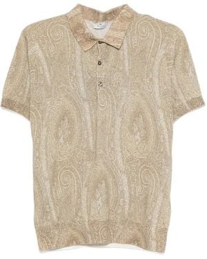 Etro Polo con motivo de cachemira - Neutro