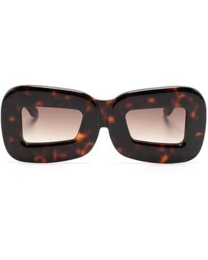 Henrik Vibskov Marla Oversize-Frame Sunglasses - Brown