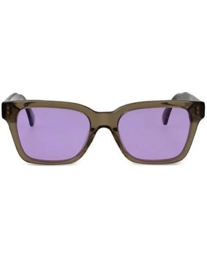 Retrosuperfuture Lunettes De Soleil America À Monture Carrée - Purple
