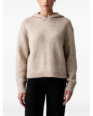 Marc O' Polo Knitted Long-Sleeve Hoodie - Natural