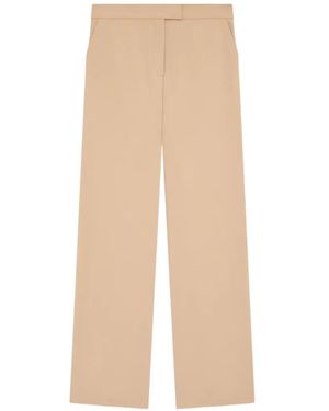 Lardini Gabardine Straight-Leg Pants - Natural