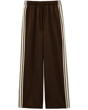 Ba&sh Joshua Stripe Drawstring Track Pants - Brown