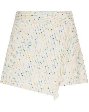 MSGM Embroidered Skorts - White