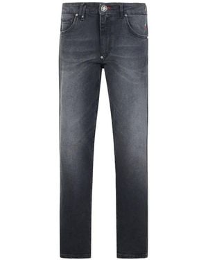 Philipp Plein Detroit Fit Jeans - Blue