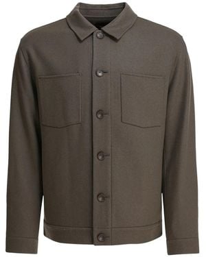 Vince Jack Met Opgestikte Zak En Knopen - Groen