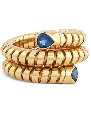 Marina B 18K Sapphire Trisola Ring - Metallic