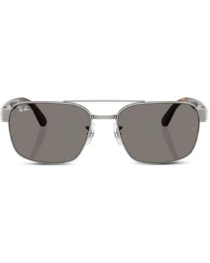 Ray-Ban Pilot-Frame Sunglasses - Gray