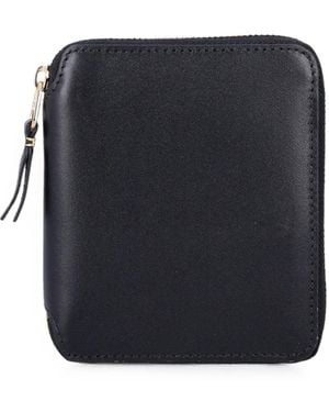 Comme des Garçons Zip-Around Leather Wallet - Blue