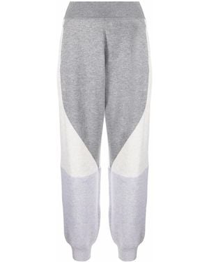 Stella McCartney Panelled Wool Track Trousers - Grey