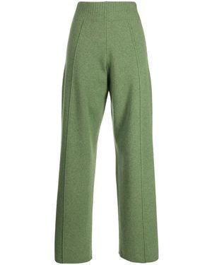 Pringle of Scotland Elasticated-Waist Wool-Cashmere Blend Pants - Green