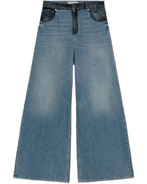 Blumarine レーストリム ジーンズ - ブルー