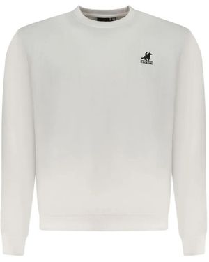 U.S. Grand Logo-Embroidered Cotton Sweatshirt - White