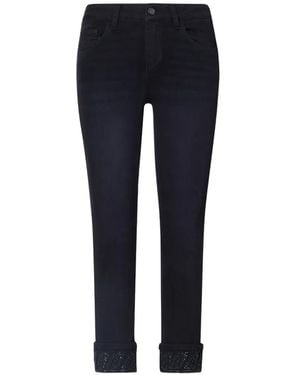 Liu Jo Skinny Jeans With Rhinestones - Blue