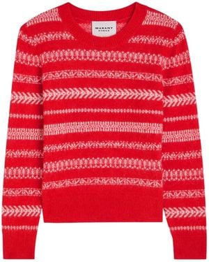 Etoile Pull Rayé Amity Fair Isle - Rouge