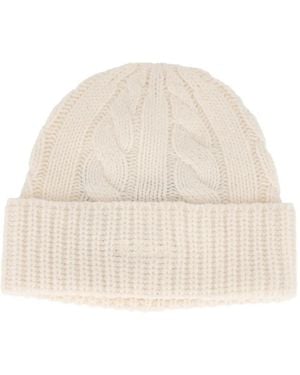 MC2 Saint Barth Bonnet Moss En Maille Torsadée - Neutre
