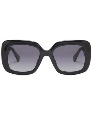Kurt Geiger Quilted-Effect Eagle Sunglasses - Black