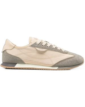 GHŌUD Glitter-Panelled Low-Top Trainers - White