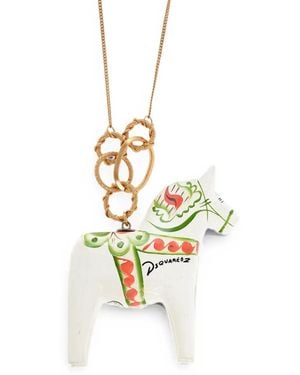 DSquared² Halskette Mit Pferdeanhänger - Mettallic