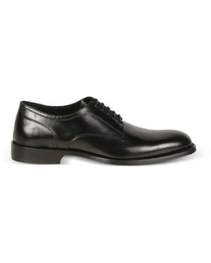 Baldinini Leather Derby Shoes - Black