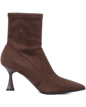 Sergio Levantesi 70Mm Janet56 Suede Boots - Brown