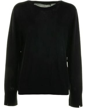 Seventy Long-Sleeve Split-Cuff Sweatshirt - Black