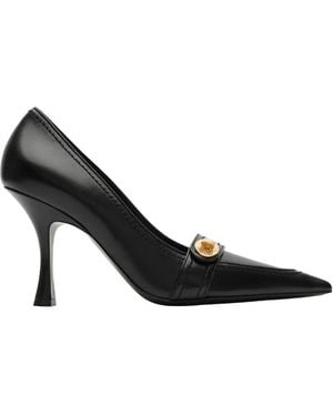 Burberry Leather Cotswolds High Court Shoes - Black
