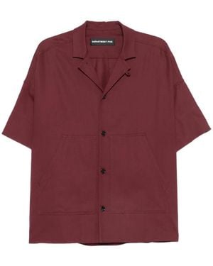 Department 5 Camisa Con Cuello De Camisa - Rojo