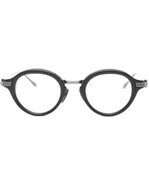 Akoni Copernico Brille Mit Rundem Gestell - Schwarz