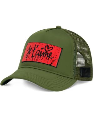 PARTCH Je T'Aime Trucker Hat - Green