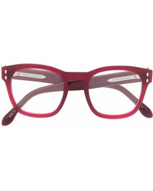 Isabel Marant Square Frame Glasses - Red