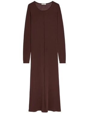 Lemaire Long-Sleeve Maxi Dress - Brown