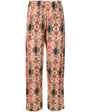 Amir Slama Graphic-Print Straight-Leg Trousers - Multicolour