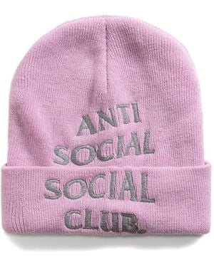 ANTI SOCIAL SOCIAL CLUB Bonnet À Logo Brodé - Rose