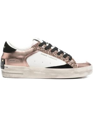 Crime London SK8 Deluxe glitter panel sneakers - Braun
