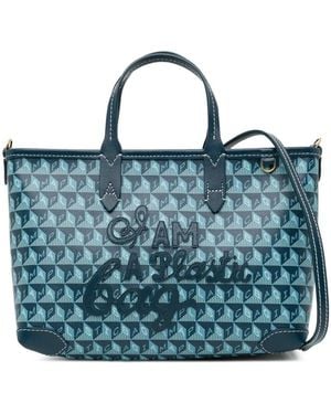 Anya Hindmarch Xs I Am A Plastic Tote Bag - Blue