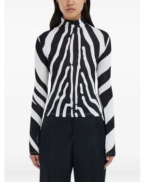 Ferragamo Stretch Jersey Coltrui - Zwart