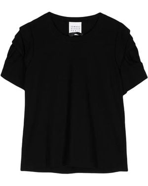 Edward Achour Paris Round-Neck Cotton T-Shirt - Black