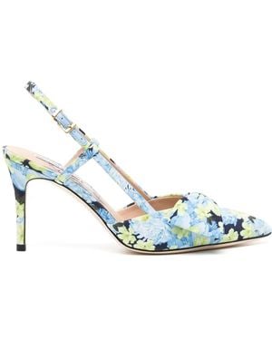 Sachin & Babi Lenox 90Mm Floral-Print Court Shoes - Blue
