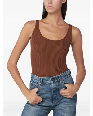 Roberto Collina Ribbed Tank Top - Blue