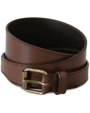 Plein Sud Buckle-Fastening Leather Belt - Black