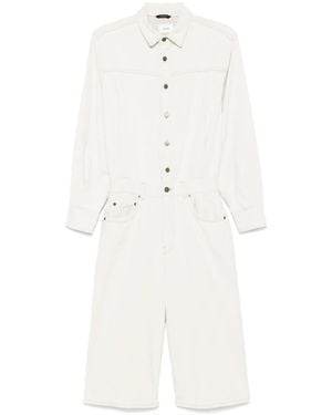 Haikure Tonya Jumpsuit Aus Denim - Weiß