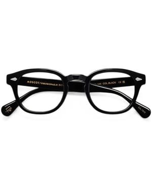 Moscot Runde Lemtosh Sonnenbrille - Schwarz